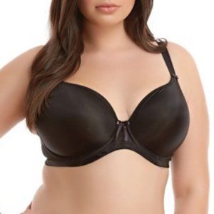 Elomi Bijou Black Underwire Banded Bra 40J NWT